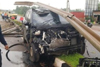 Udupi: 3 injured as car climbs over the divider